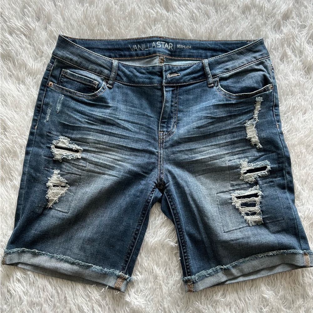 Vanilla Star Bermuda Blue Jean Shorts, size 13